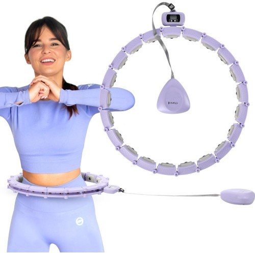 HHM14 HULA HOOP VIOLET MAGNETIC WITH WEIGHT + COUNTER HMS