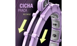 Магнитный хулахуп HHM14 с утяжелителем и счетчиком, фиолетовый HMS
