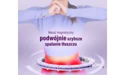 Magnetinis hula lankas HHM14 su svoriu ir skaitikliu, violetinis HMS
