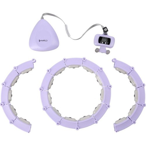 Magnetinis hula lankas HHM14 su svoriu ir skaitikliu, violetinis HMS