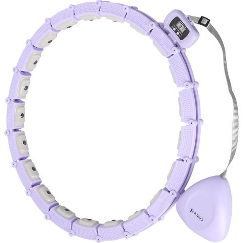 HHM14 HULA HOOP VIOLET MAGNETIC WITH WEIGHT + COUNTER HMS