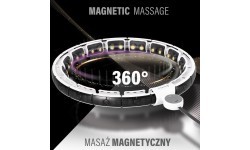 Белый магнитный обруч HHM16 с грузом и счетчиком HMS