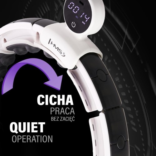 HHM16 HULA HOOP WHITE MAGNETIC WITH WEIGHT + COUNTER HMS