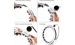 HHM16 HULA HOOP WHITE MAGNETIC WITH WEIGHT + COUNTER HMS
