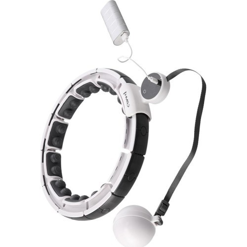 HHM16 HULA HOOP WHITE MAGNETIC WITH WEIGHT + COUNTER HMS