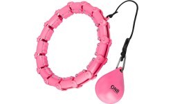 Розовый обруч с утяжелителем OHA02 One Fitness