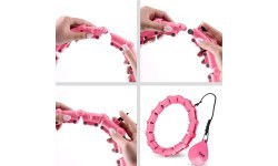 OHA02 HULA HOP PINK WITH WEIGHT ONE FITNESS