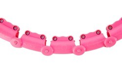 Розовый обруч с утяжелителем OHA02 One Fitness