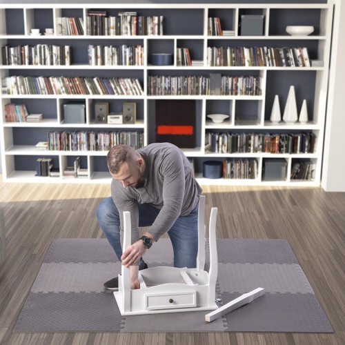 Multipack Puzzle Mat For Gym Equipment HMS Premium MP12, Dark Gray