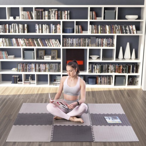 MP12 MULTIPACK PUZZLE MAT FOR GYM EQUIPMENT (9PCS)HMS PREMIUM