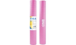 Коврик для йоги YM01 розовый ONE FITNESS