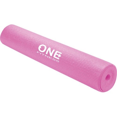 Коврик для йоги YM01 розовый ONE FITNESS