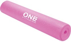 Коврик для йоги YM01 розовый ONE FITNESS