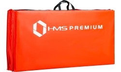 Sulankstomas gimnastikos kilimėlis HMS Premium MGS01, 2400 x 1200 mm, raudonas
