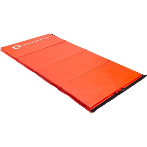 Sulankstomas gimnastikos kilimėlis HMS Premium MGS01, 2400 x 1200 mm, raudonas