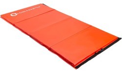 Sulankstomas gimnastikos kilimėlis HMS Premium MGS01, 2400 x 1200 mm, raudonas
