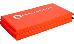 Gymnastic Foldable Mattress HMS Premium MGS01, 2400x1200mm, Red