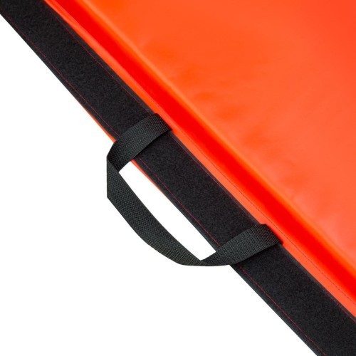 Sulankstomas gimnastikos kilimėlis HMS Premium MGS01, 2400 x 1200 mm, raudonas