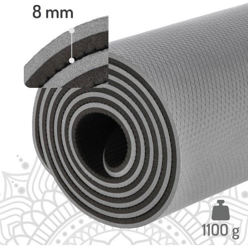 YM10 YOGA MAT TPE GRAY HMS