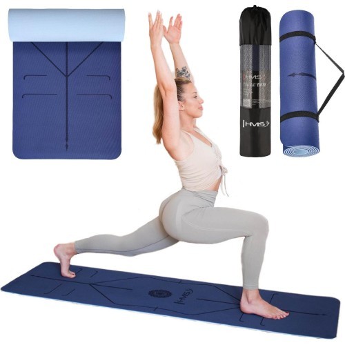 YM10 YOGA MAT TPE DARK BLUE HMS