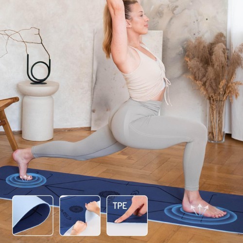 YM10 YOGA MAT TPE DARK BLUE HMS