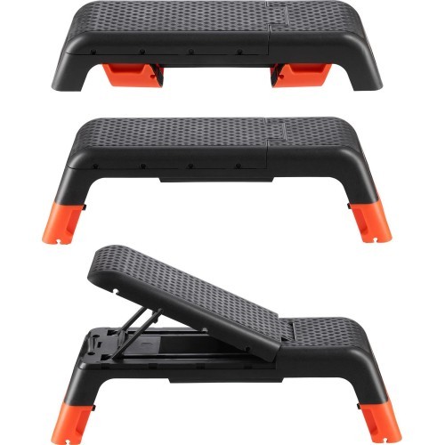 AS009 PRO ADJUSTABLE AEROBIC STEP WITH BENCH FUNCTION COMMERCIAL HMS