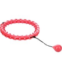 FH01 RED HULA HOOP WITH WEIGHT