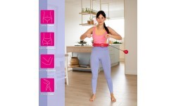 FH01 RED HULA HOOP WITH WEIGHT