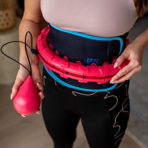 FH01 RED HULA HOOP WITH WEIGHT