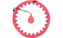 FH01 RED HULA HOOP WITH WEIGHT