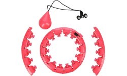 FH01 RED HULA HOOP WITH WEIGHT