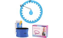 FH01 BLUE HULA HOP WITH WEIGHTS