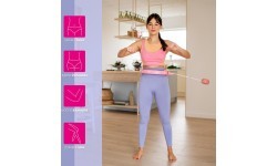FH02 PINK HULA HOP WITH WEIGHT + COUNTER