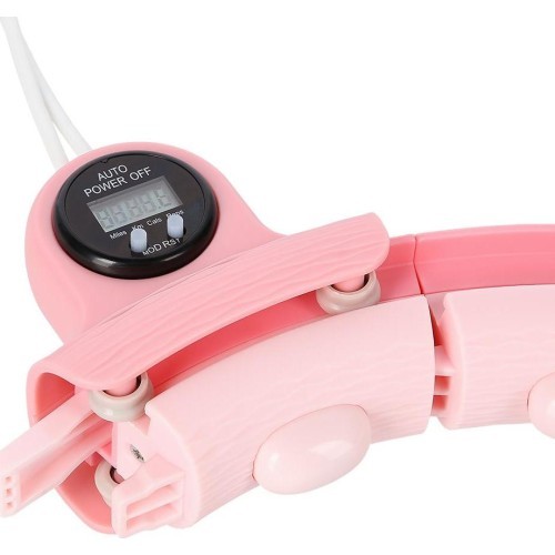 FH02 PINK HULA HOP WITH WEIGHT + COUNTER