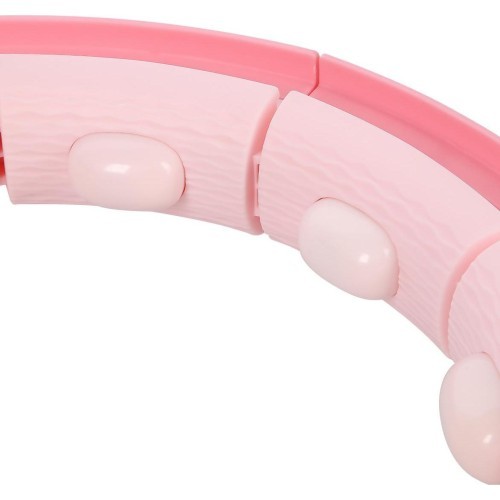 FH02 PINK HULA HOP WITH WEIGHT + COUNTER