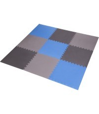 Защитный коврик One Fitness MP-10, серо-синий, 60x60x1 см, 9 шт.
