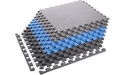 Protective Mat One Fitness MP-10, Gray-Blue, 60x60x1cm, 9pcs.