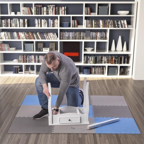 Apsauginis kilimėlis One Fitness MP-10, pilkai mėlynas, 60x60x1 cm, 9 vnt.