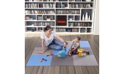Protective Mat One Fitness MP-10, Gray-Blue, 60x60x1cm, 9pcs.
