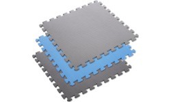 Защитный коврик One Fitness MP-10, серо-синий, 60x60x1 см, 9 шт.
