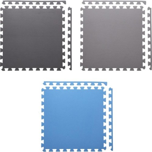 Apsauginis kilimėlis One Fitness MP-10, pilkai mėlynas, 60x60x1 cm, 9 vnt.
