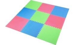 Protective Mat One Fitness MP-10, green-blue-red, 60x60x1cm, 9pcs.