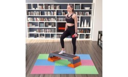Apsauginis kilimėlis One Fitness MP-10, žalias-mėlynas-raudonas, 60 x 60 x 1 cm, 9 vnt.