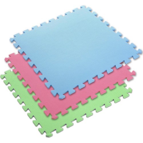Apsauginis kilimėlis One Fitness MP-10, žalias-mėlynas-raudonas, 60 x 60 x 1 cm, 9 vnt.