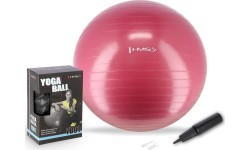 Naujas gimnastikos kamuolys HMS YB01, 65 cm, slyvų spalvos
