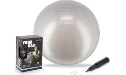 Naujas pilkas gimnastikos kamuolys HMS YB01 65 cm