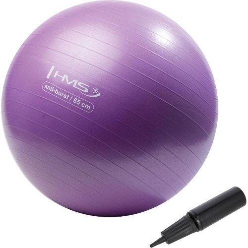 Naujas violetinis gimnastikos kamuolys HMS YB02, 65 cm