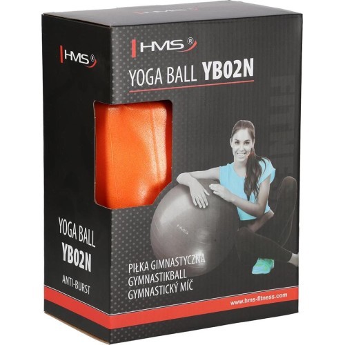 Новый оранжевый гимнастический мяч HMS YB02, 55 см