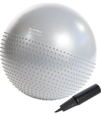 Gimnastikos kamuolys HMS YB03 New, 65 cm, šviesiai pilkas