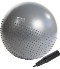 YB03 naujas pilkas gimnastikos kamuolys HMS 65 cm